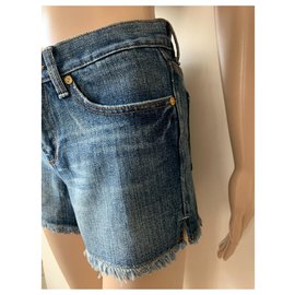7 For All Mankind-Shorts-Blue