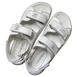Chanel FLIP FLOPS Black White