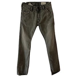 Jean Diesel Slim Gris Coton Garçon 8 ans Gris