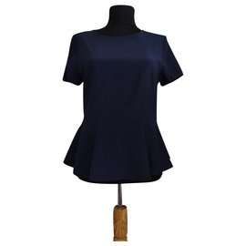 DKNY Silk Blouse Blue Navy Blue Navy blue