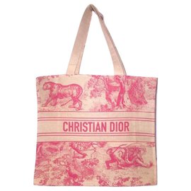 DIOR Riviera Einkaufstasche Rot Creme