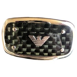 Emporio Armani-Emporio Armani cufflinks-Black,Grey,Silver hardware