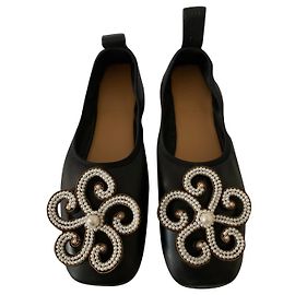 Loewe Ballerine in pelle nera Nero