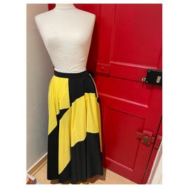 Kenzo-Skirts-Black,Yellow