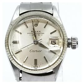 Rolex Cartier lined Signed 6517 Oyster Perpetual Datejust 24MM 6517 Other