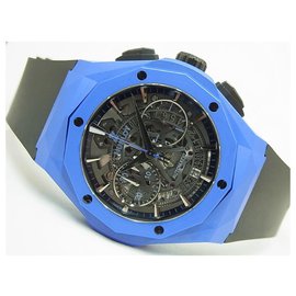 Hublot-HUBLOT Aero Fusion Chronograph Orlinski blue Ceramic Bens genuínos world Limited2 00 Masculino-Azul