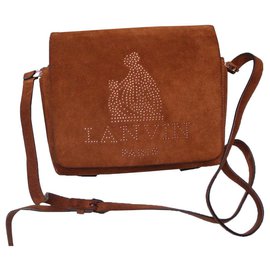 Lanvin-Bolsos de mano-Castaño