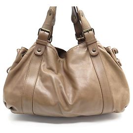 BOLSA NOVA GERARD DAREL 24H BOLSA DE MÃO EM COURO MARROM NOVA EM COURO Marrom