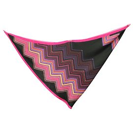 Missoni Sciarpa a triangolo stampata rosa Rosa