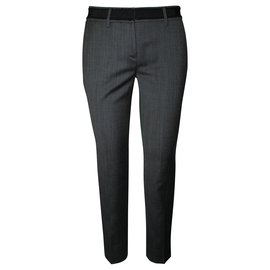 Prada-Pantalon de bureau gris foncé-Gris