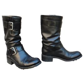 Free Lance Botas de modelo Lance Biker grátis 4 Mid Strap p 37 Preto