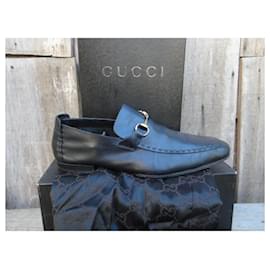 Gucci-Mocassini Gucci p Horsebit 43-Nero