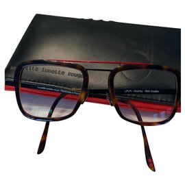 Autre Marque Scamby Sunglasses Black Tortoiseshell Plastic Black Red