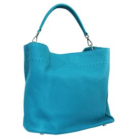 Fendi-Sac seau Anna Selleria turquoise-Autre