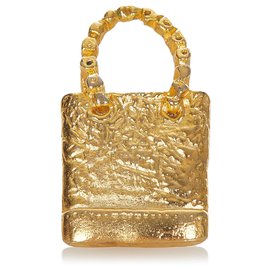 Céline-Celine Gold Gold-Tone Brooch-Golden