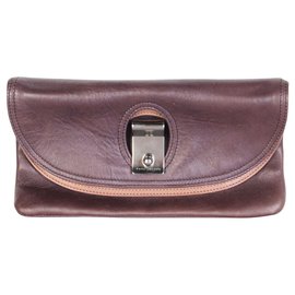 Marc Jacobs-Fold Clutch Bag-Purple