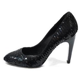 Louis Vuitton-LOUIS VUITTON HIGH HEEL PUMPS WITH BLACK SEQUIN-Black