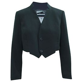 Calvin Klein Kurzer schwarzer Blazer mit Struktur Schwarz