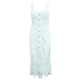 Self portrait White Crochet Dress White