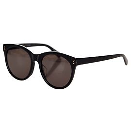 Stella Mc Cartney Stella McCartney Schwarze runde getönte Sonnenbrille Schwarz