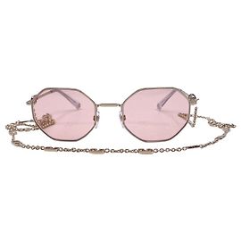 Gafas de sol valentino 2021 Logotipo octogonal Rosa Dorado