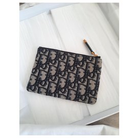 Dior-Purses, wallets, cases-Blue,Cream