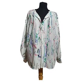Isabel Marant Stretch-Seidenbluse mit Print Mehrfarben