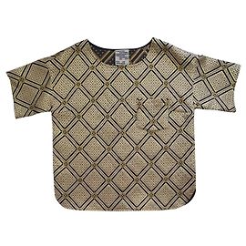 Blusa Baum und Pferdgarten Dourada Oversize Multicor Dourado