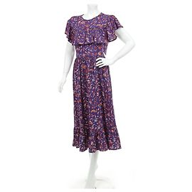 Vestido Maxi Baum und Pferdgarten Morado de Viscosa Multicolor Púrpura
