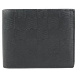 Louis Vuitton-Black Damier Infini Multiple Slender Men's Wallet Marco Florin-Other