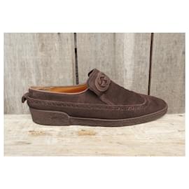 Gucci-gucci p loafers 42-Dark brown