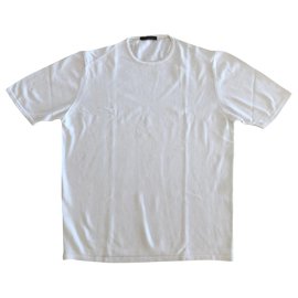 Adolfo Dominguez-White cotton sweater Short sleeves Adolfo Dominguez T. L- XL-White