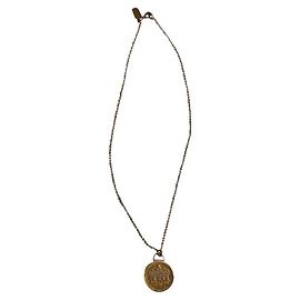 Collier Delvaux plaqué or Bijouterie dorée