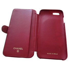 Chanel-Iphone Shell-Vermelho