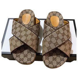 Gucci-Men Sandals-Brown