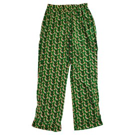 Autre Marque-Pantalones, polainas-Multicolor,Verde