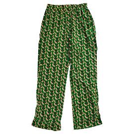Autre Marque Pantalon Lollys Laundry Vert Polyester XS Multicolore Vert