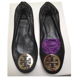 Ballerine Tory Burch in pelle nera Nero