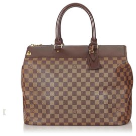 Louis Vuitton-Louis Vuitton Brown Damier Ebene Greenwich PM-Brown,Dark brown