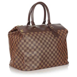 Louis Vuitton-Louis Vuitton Brown Damier Ebene Greenwich PM-Brown,Dark brown