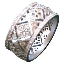 Autre Marque-Montefiore Lace Ring White Gold 18k Small Model-Silvery