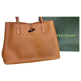 Longchamp-Roseau Longchamp bag-Caramel