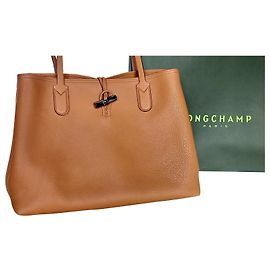 Borsa Roseau Longchamp Caramello