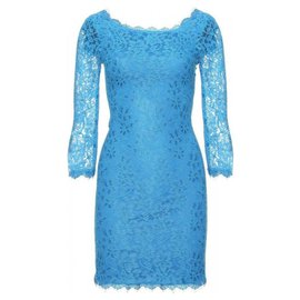 Diane Von Furstenberg-DvF Zarita Lace Dress light blue/turquoise-Light blue,Turquoise