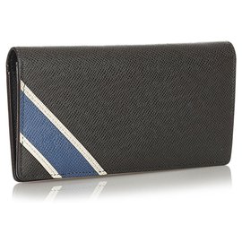 Louis Vuitton-Louis Vuitton Black Taiga Brazza Wallet-Black,Multiple colors