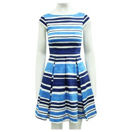 Kate Spade-Blue Striped Dress-Blue