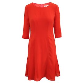 Hugo Boss Vestido midi rojo Roja