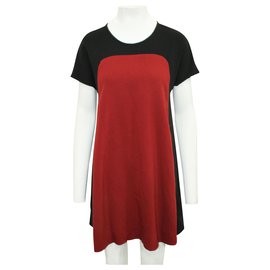 Kate Spade-Red and Black Shift Dress-Red