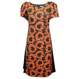 Tsumori Chisato Black Dress with Orange Decorations Black