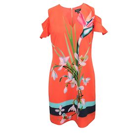 Ted Baker Minivestido estampado laranja Laranja